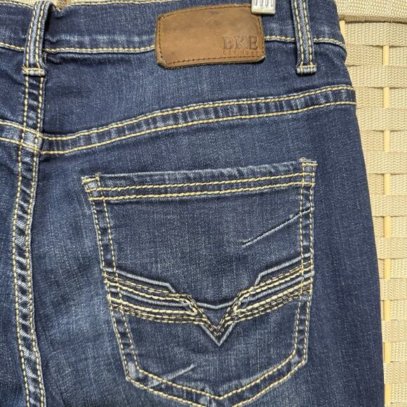 BKE AIDEN Bootcut Jeans Men’s 33x30 Medium Blue Stretch Denim Mid-Rise Buckle - Picture 5 of 10